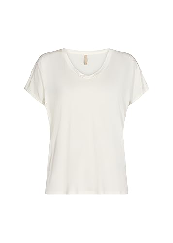 SOYACONCEPT Damen Sc-marica 32 Classic V-neck T-shirt T Shirt, Offwhite, L EU von SOYACONCEPT