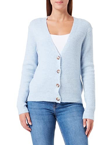 SOYACONCEPT Womens SC-Nessie 38 Structured Knit Cardigan Strickjacke, Cashmere Blue Melange, L von SOYACONCEPT