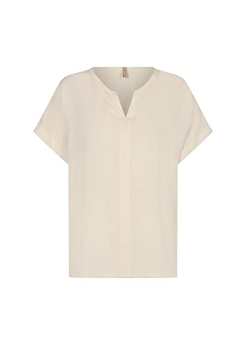 SOYA Concept Damen Sc-radia 9 Soft Simple T-Shirt Bluse, cremefarben, Small von SOYACONCEPT
