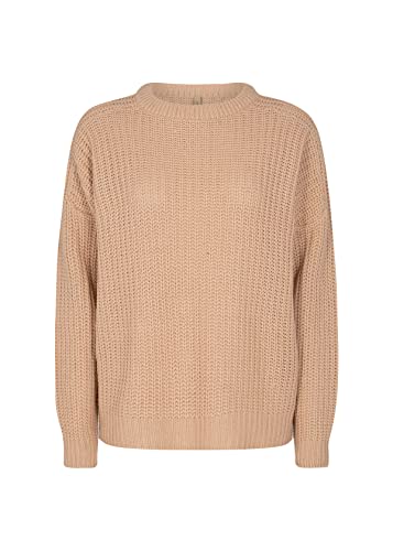 Soya Concept Damen Sc-remone 16 Rundhals-Strickpullover Sweater, Sand, L von SOYACONCEPT