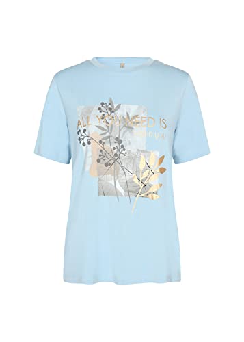 Soya Concept Damen SC-Marica 181 Short Sleeve with Front Print T-Shirt, himmelblau, X-Large von SOYACONCEPT