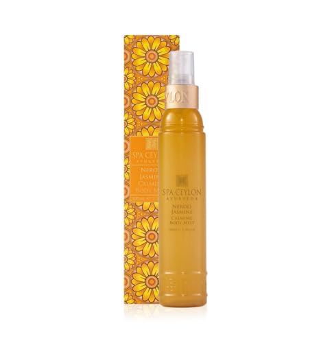 Spa Ceylon NEROLI JASMINE Calming Body Mist | Pure Natural Essential Oils | Aromatherapy Face and Body | Relaxing Pillow Mist | 100ml Spa Ceylon NEROLI JASMINE Calming Body Mist | Pure Natural Essential Oils | Aromatherapy Face and Body | Relaxing Pillow Mist | 100ml von SPA CEYLON