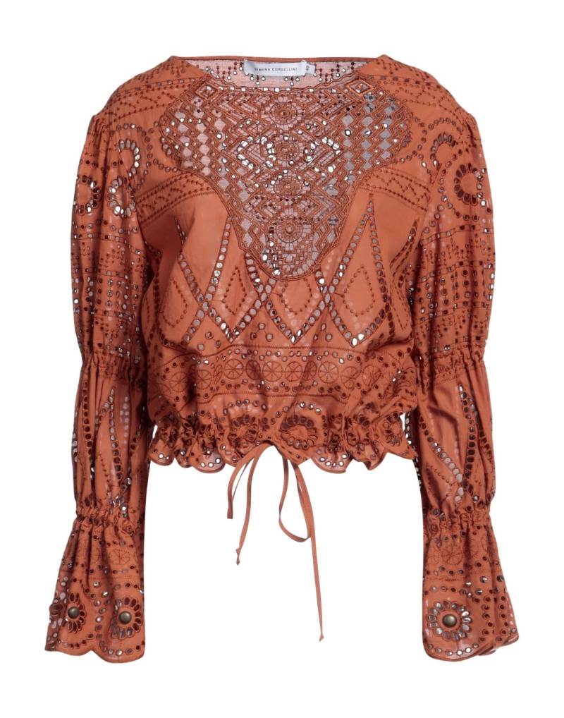 SPACE SIMONA CORSELLINI Top Damen Lederfarben von SPACE SIMONA CORSELLINI