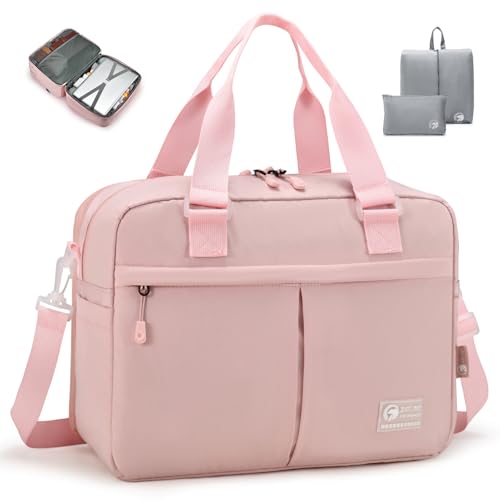SPAHER Erweiterbar Reisetasche Handgepäck 40x30x15cm British Airways 40x30x25cm Eurowings Handgepäck Tasche Weekender Damen Sporttasche Kliniktasche Geburt Kabinentasche Travel Duffle Bag von SPAHER