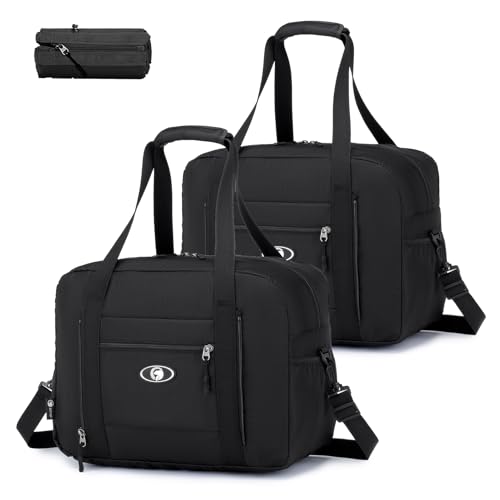 SPAHER 2 Stück Faltbare Reisetasche 40x30x20 Gepäck Tasche 40x30x20 Handgepäck Tasche 40x30x20 Wizzair Vueling Volotea Hand Luggage Eurowings Handtaschen Organizer Duffle Bag Reise Gepäck Tasche von SPAHER