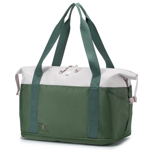SPAHER Reisetasche Handgepäck 40x30x25 Eurowings Wizzair Vueling Volotea Erweiterbar Hand Luggage Handtaschen Wasserdichter Organizer Duffle Bag Reise-Gepäck Koffer Tasche Grün von SPAHER