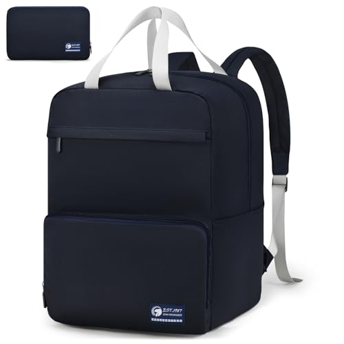 SPAHER Faltbarer Handgepäck Rucksack 40x30x25cm Eurowings Reiserucksack Leicht Handgepäck Flugzeug Weekender Rucksack Kleine 30L Cityrucksack Wasserdichter Herren Damen von SPAHER