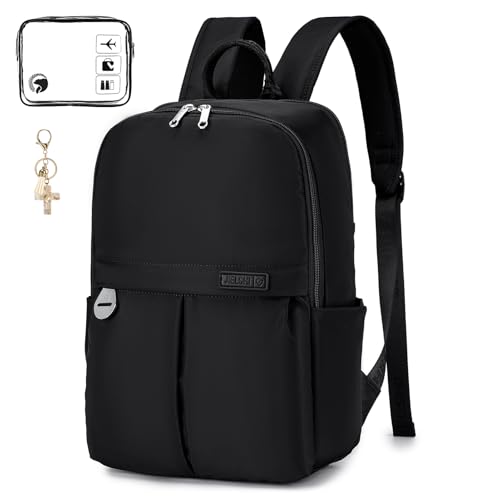 SPAHER Handgepäck Rucksack Klein 40x30x15 British Airways Wizzair Reiserucksack Handgepäck Flugzeug Untersitz Laptop Rucksack 14 Zoll Wasserdicht Daypack Damen Herren Business Arbeit Schule Schwarz von SPAHER