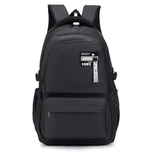 SPAHER Reiserucksack Handgepäck Rucksack Wasserdicht Schulrucksack Jungen Teenager Business Laptop Rucksack 15.6 Zoll Anti Diebstahl Business Arbeit Reisen Rucksack für Damen und Herren Schwarz von SPAHER