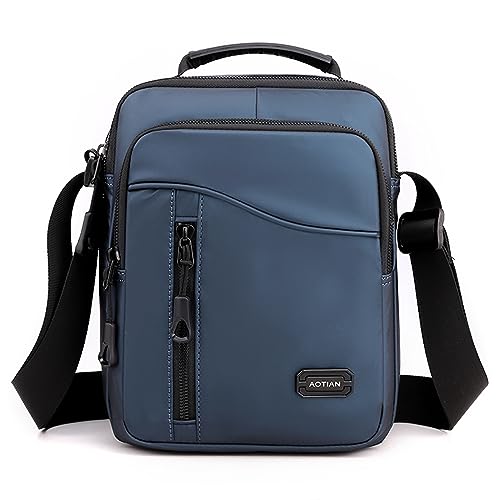 SPAHER Umhängetasche Herren Leicht Herren Handtaschen Zum Umhängen Umhangetasche für iPad Mann Herrentasche Schultertasche Herren Klein Kuriertasche Wasserdicht Schultertasche für Männer von SPAHER