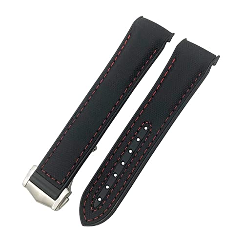 SPAKAMTZTK 19mm 20 Mm 21 Mm 22 Mm Gummi -Leder -Uhrband -Kompatibel For Omega Kompatibel For Planet, Der For Dem Ozean Silicon Nylon Sports Uhrengurt Kompatibel Ist Uhrenarmband(B r line,21MM_SILVER B SPAKAMTZTK 19mm 20 Mm 21 Mm 22 Mm Gummi -Leder -Uhrband -Kompatibel For Omega Kompatibel For Planet, Der For Dem Ozean Silicon Nylon Sports Uhrengurt Kompatibel Ist Uhrenarmband(B r line,21MM_SILVER B von SPAKAMTZTK