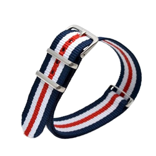 SPAKAMTZTK Klassische starke Armbandarmee grüne Militärstoff Nylon Uhrenbandbänder gewebt Uhrenarmband(23,18MM) von SPAKAMTZTK