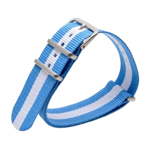 SPAKAMTZTK Klassische starke Armbandarmee grüne Militärstoff Nylon Uhrenbandbänder gewebt Uhrenarmband(33 EU,16MM) von SPAKAMTZTK