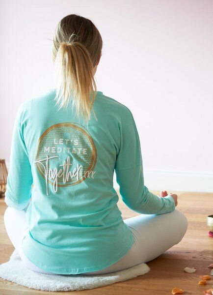 SPARKLES OF LIGHT Yoga Shirt | LET'S MEDITATE TOGETHER von SPARKLES OF LIGHT
