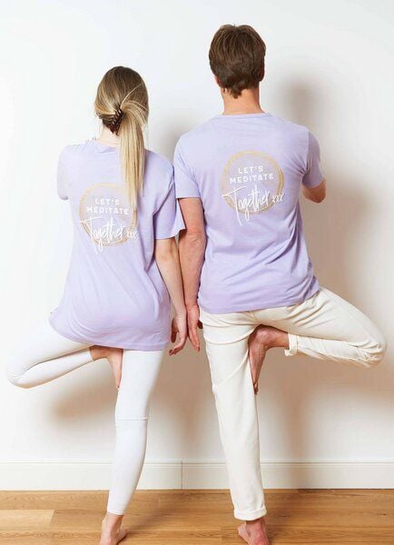 SPARKLES OF LIGHT Yoga Shirt | LET'S MEDITATE TOGETHER von SPARKLES OF LIGHT