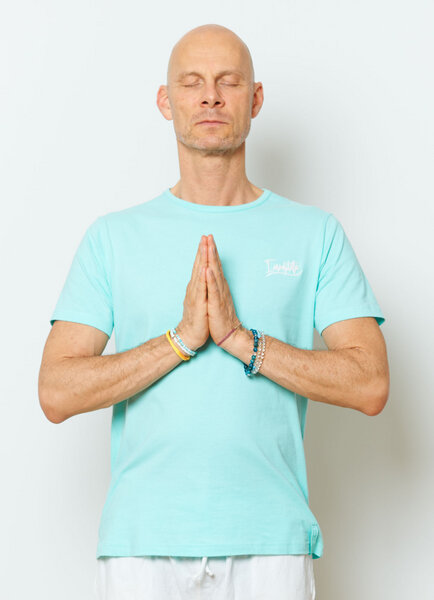 SPARKLES OF LIGHT Yoga Unisex Shirt | LET'S MEDITATE TOGETHER von SPARKLES OF LIGHT