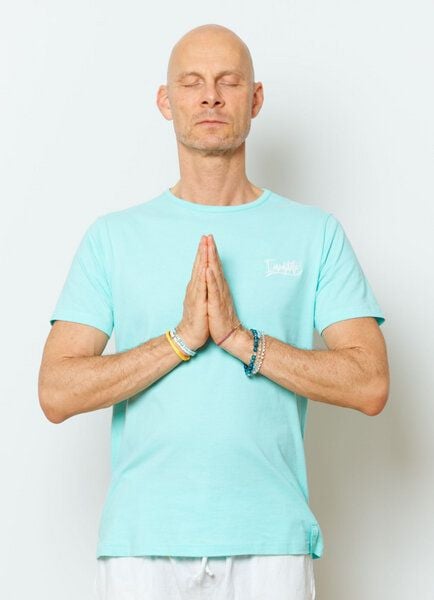 SPARKLES OF LIGHT Yoga Shirt | LET'S MEDITATE TOGETHER von SPARKLES OF LIGHT