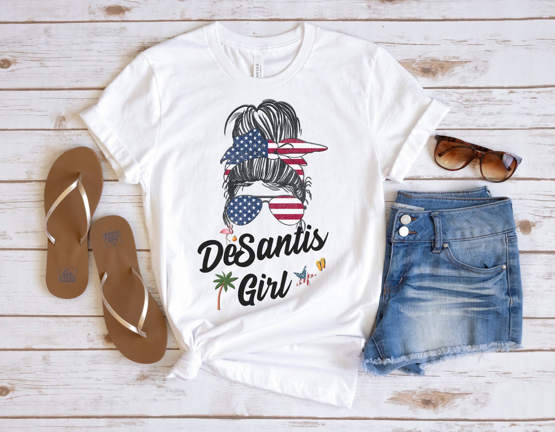 Desantis Mädchen T-Shirt Für Frauen & Mädchen, T-Shirt, Präsident, 2024 Geschenk Shirt von SPARKPATRIOT