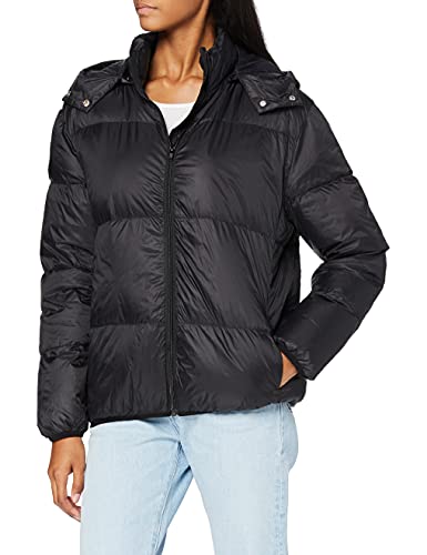 SPARKZ COPENHAGEN Damen AVA Puff Short Hood Jacke, Schwarz (Black 099), 36 (Herstellergröße: Medium) von SPARKZ COPENHAGEN
