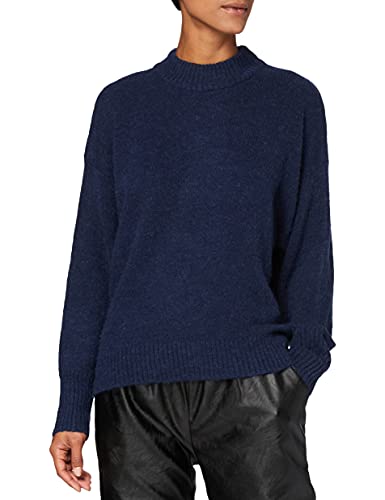 SPARKZ COPENHAGEN Damen Aima Turtleneck Rollkragenpullover, Blau (Navy 780), 36 (Herstellergröße: Medium) von SPARKZ COPENHAGEN