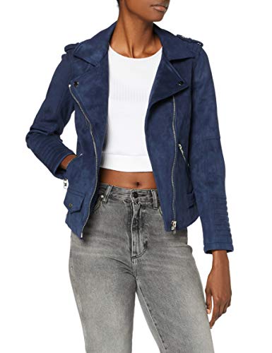 SPARKZ COPENHAGEN Damen Alisa Biker Jacket Bikerjacke, Navy, 38 von SPARKZ COPENHAGEN