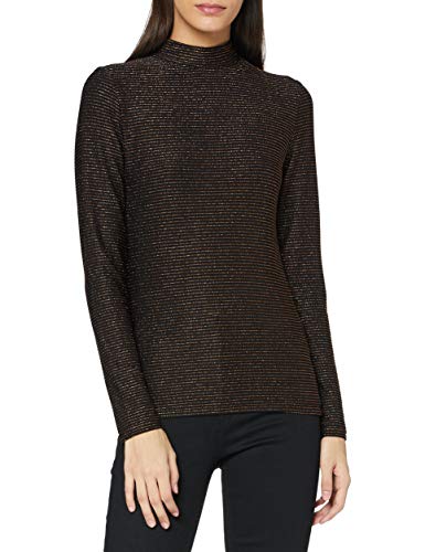 SPARKZ COPENHAGEN Damen Blenda Turtleneck T-Shirt, Schwarz, M von SPARKZ COPENHAGEN