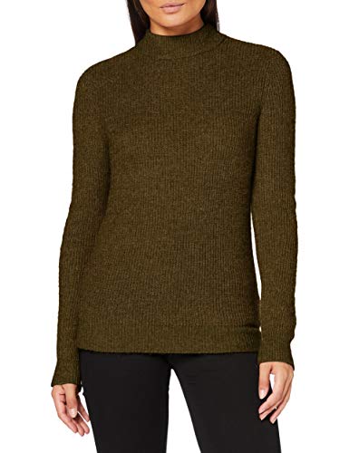 SPARKZ COPENHAGEN Damen Cora Turtleneck Pullover, Khaki Green, L von SPARKZ COPENHAGEN