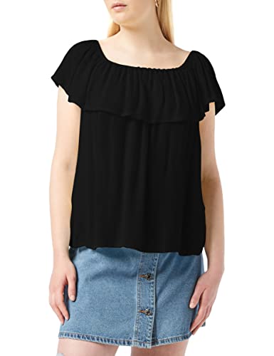 SPARKZ COPENHAGEN Damen Harriet Off Shoulder Top Hemd, Schwarz, M von SPARKZ COPENHAGEN