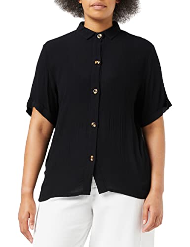 SPARKZ COPENHAGEN Damen Harriet Shirt SS Hemd, Schwarz (Schwarz 099), Large von SPARKZ COPENHAGEN