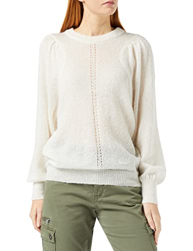 SPARKZ COPENHAGEN Damen Hera Knit Pullover, Elfenbein (Off White 002), 36 (Herstellergröße: Medium) von SPARKZ COPENHAGEN