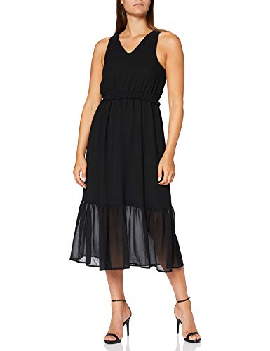 SPARKZ COPENHAGEN Damen Iman Maxi Dress Lässiges Abendkleid, Schwarz, S von SPARKZ COPENHAGEN