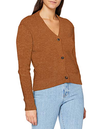 SPARKZ COPENHAGEN Damen Kalista Cardigan Strickjacke, Dark Fudge, L von SPARKZ COPENHAGEN