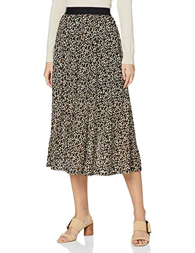 SPARKZ COPENHAGEN Damen Pelle Long Skirt Rock, Leopard, 40 von SPARKZ COPENHAGEN