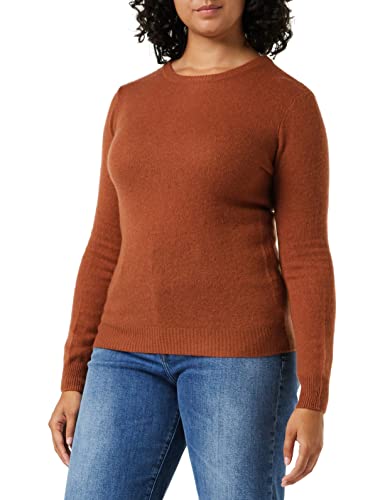 SPARKZ COPENHAGEN Damen Pure Cashmere O-Neck Pullover, Braun (Chestnut 267), 40 (Herstellergröße: X-Large) von SPARKZ COPENHAGEN