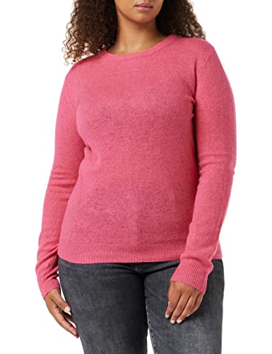 SPARKZ COPENHAGEN Damen Pure Cashmere O-Neck Pullover, Pink (Raspberry 514), 32 (Herstellergröße: X-Small) von SPARKZ COPENHAGEN