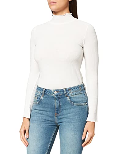 SPARKZ COPENHAGEN Damen Rachel Turtleneck Rollkragenpullover, Elfenbein (Off White 002), 32 (Herstellergröße: X-Small) von SPARKZ COPENHAGEN