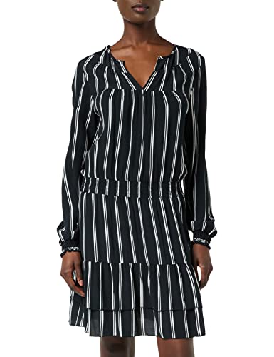 SPARKZ COPENHAGEN Damen TULA Stripe Dress Kleid, Schwarz, L von SPARKZ COPENHAGEN