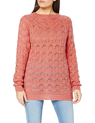 SPARKZ COPENHAGEN Damen Talli Pattern Knit Pullover, Terracotta, XL von SPARKZ COPENHAGEN