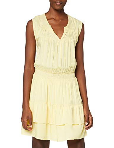 SPARKZ COPENHAGEN Damen Tara Short Dress Kleid, Gelb (Pastel Yellow 313), 36 (Herstellergröße: Medium) von SPARKZ COPENHAGEN