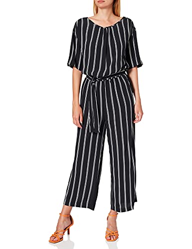 SPARKZ COPENHAGEN Damen Tula Stripe Jumpsuit, Schwarz (Black 099), 36 (Herstellergröße: Medium) von SPARKZ COPENHAGEN