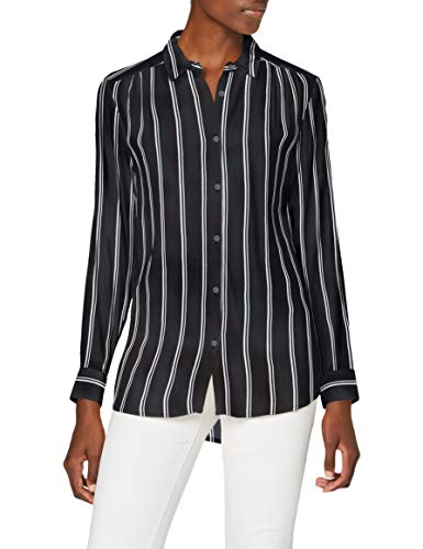 SPARKZ COPENHAGEN Damen Tula Stripe Shirt Hemd, Schwarz, M von SPARKZ COPENHAGEN