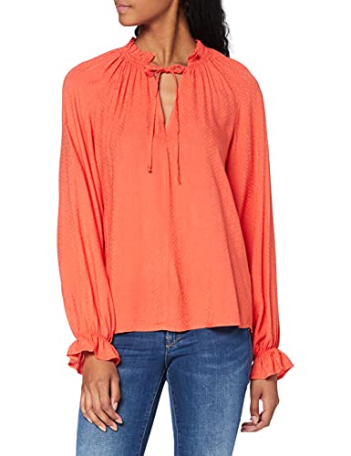 SPARKZ COPENHAGEN Damen Vigga Shirt Hemd, Rot (Sunset Red 545), 38 (Herstellergröße: Large) von SPARKZ COPENHAGEN