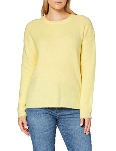 SPARKZ Damen Liepa Round Neck Pullover, Gelb (Pastel Yellow), 40 (Herstellergröße: X-Large) von SPARKZ COPENHAGEN