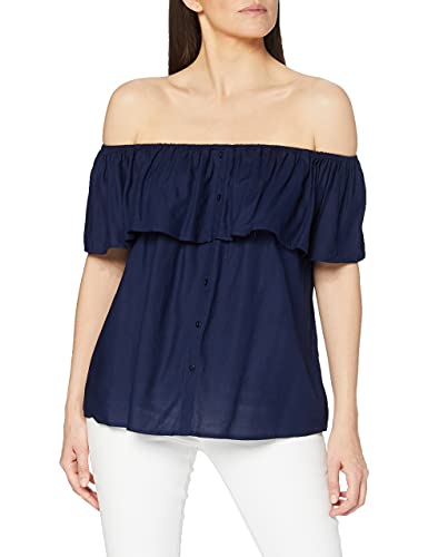 SPARKZ Damen Tara Top Bluse, Blau (Navy), 40 (Herstellergröße: X-Large) von SPARKZ COPENHAGEN