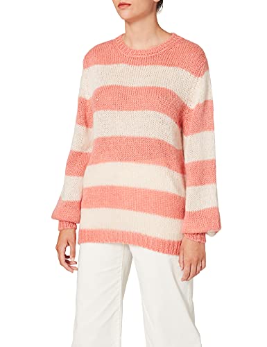 SPARKZ Damen Talli Stripe Knit Pullover, Orange (Terracotta), 34 (Herstellergröße: Small) von SPARKZ COPENHAGEN