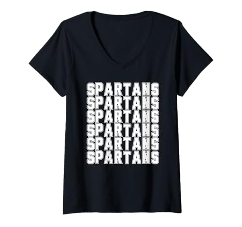 Damen Spartaner T-Shirt mit V-Ausschnitt Damen Spartaner T-Shirt mit V-Ausschnitt von SPARTANS