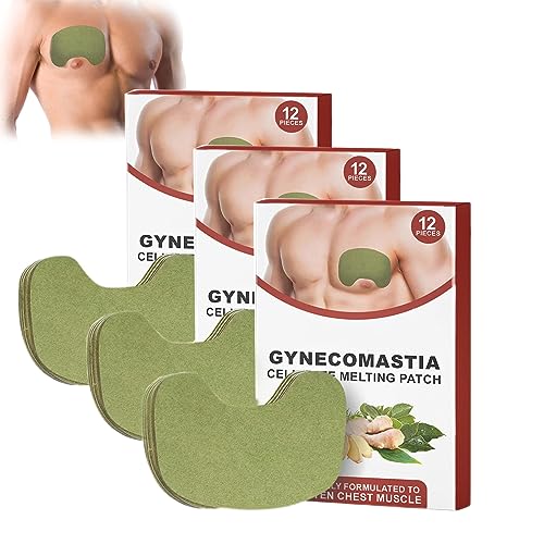 Gynäkomastie Cellulite Schmelzpflaster, Gynäkomastie Patch, Gynäkomastie Anti Cellulite Patch, Gynäkomastie Straffung Ingwer Patch, natürliche Inhaltsstoffe (3 Stück) von SPAYEIM