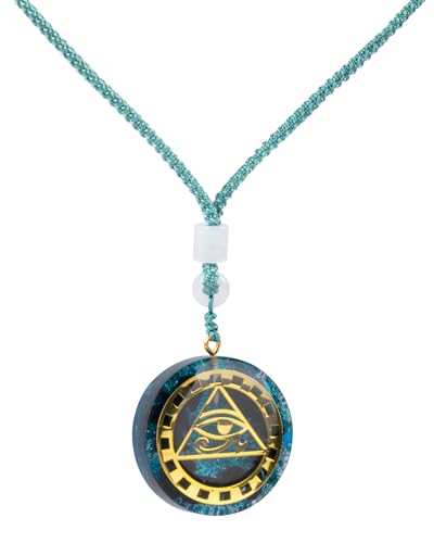 SPDYCESS Rund Natürliche Kristalle Kette Heilung Orgonite Chakra Anhänger Halskette mit Hexagonaler Stern Reiki Schmuck für Männer Frauen Edelsteine von SPDYCESS