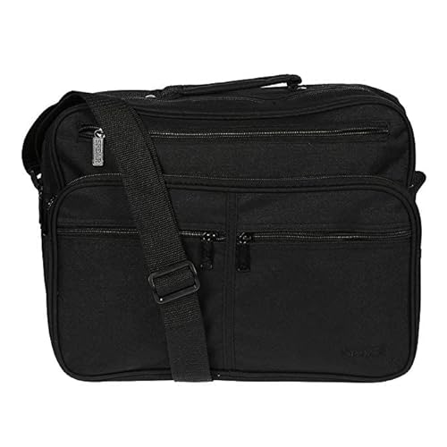 Herrentasche 949 Umhängetasche Allzwecktasche, Handyfach, extra RV-Rückfach schwarz ca.37,0 x 28,0 x20,0 cm von SPEAR