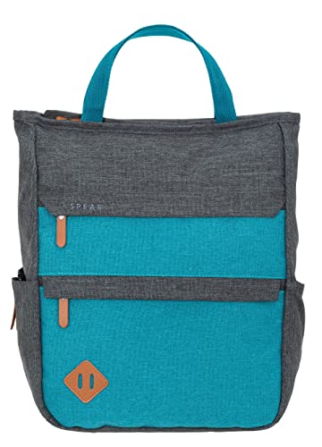 Spear Rucksack Damen Herren Hygge Cityruksack Damenrucksack Freizeitrucksack Büro Sport Freizeit backpack A4 12788 (12789 anthrazit/turquoise) von Spear